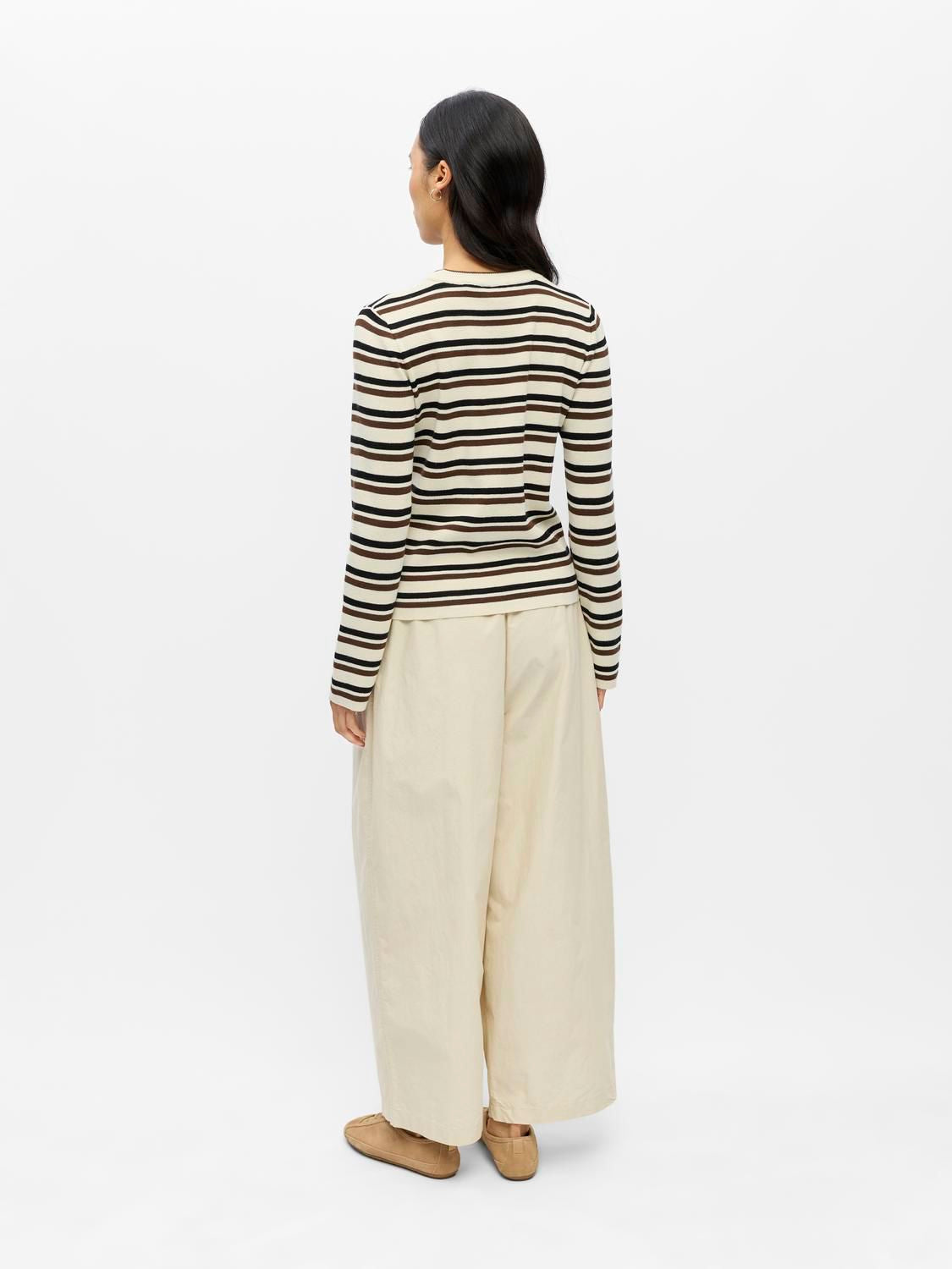 Objester L/s Re Knit Pullover Noos