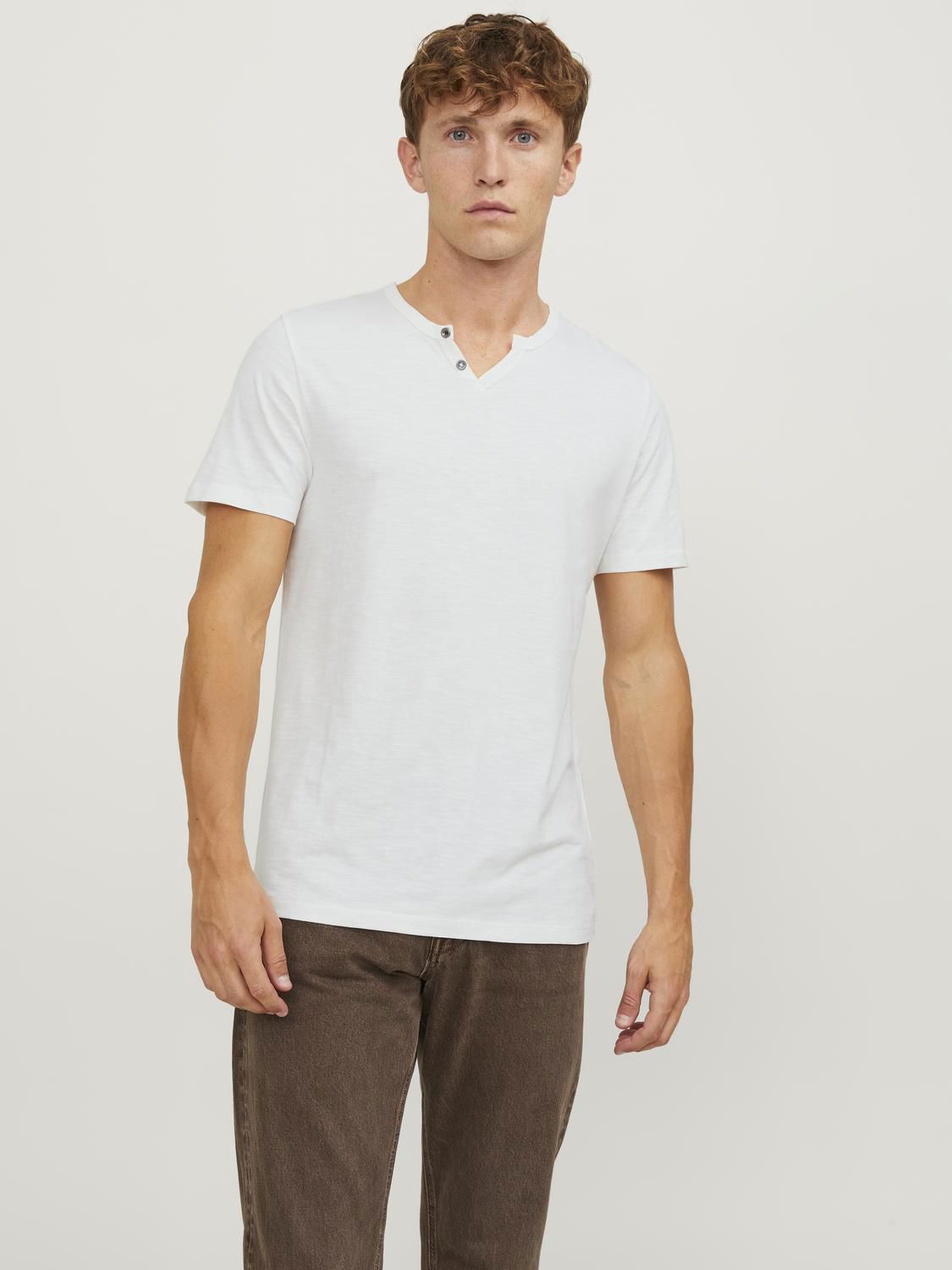 Jjesplit Neck Tee Ss Noos