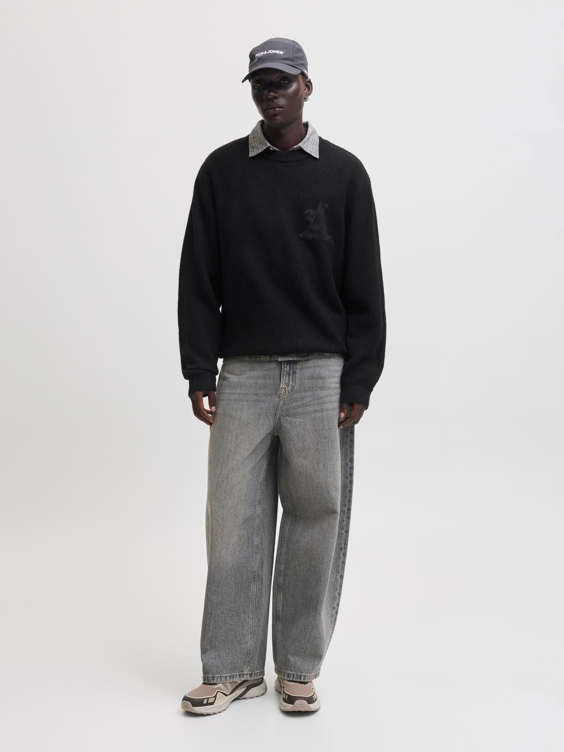 Jcolegacy Knit Jacquard Crew Neck