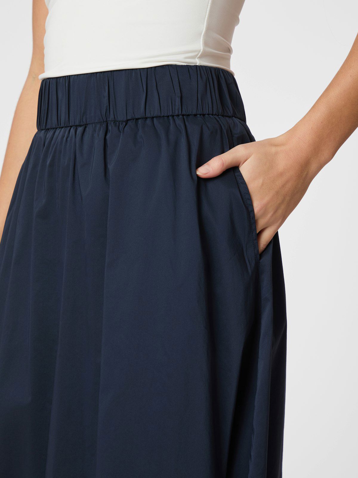 Yara Long Poplin Skirt