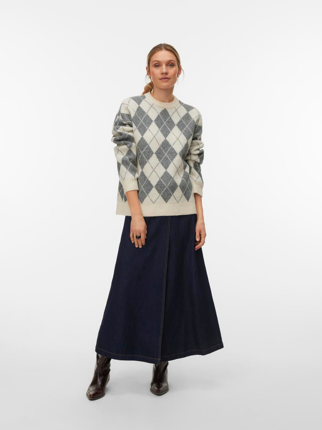 Vmhalo Ls O-Neck Pullover Boo