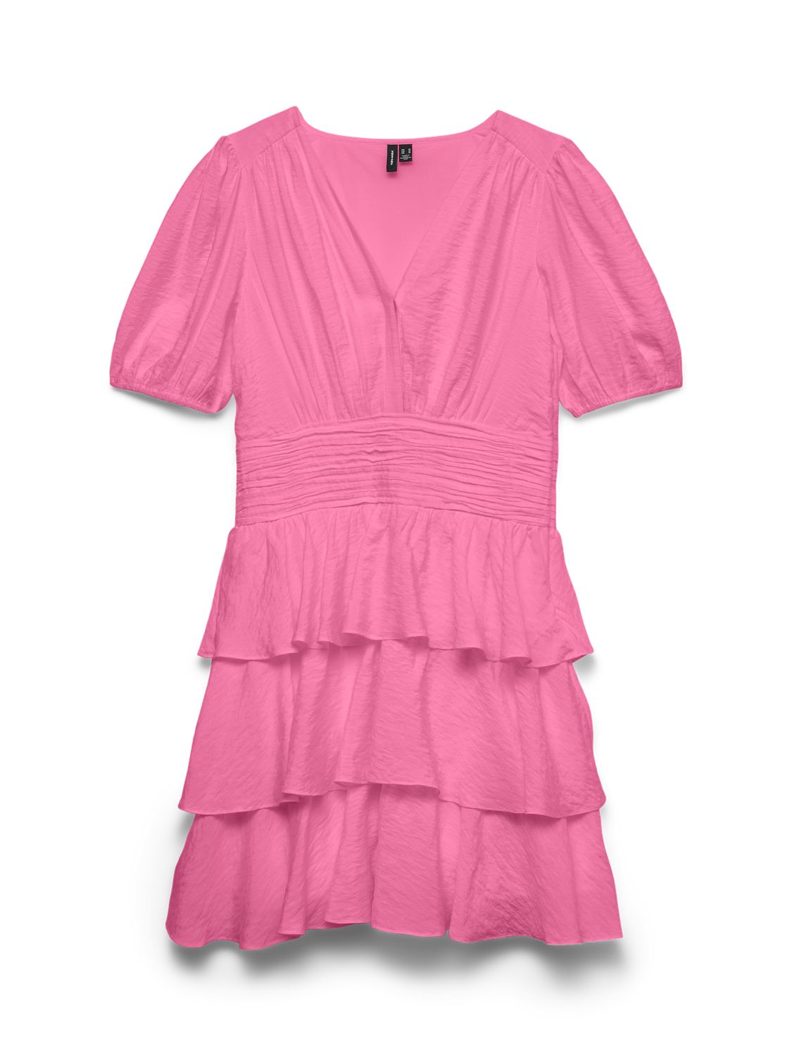 Vmlise 2/4 V-Neck Short Dress Wvn Exp
