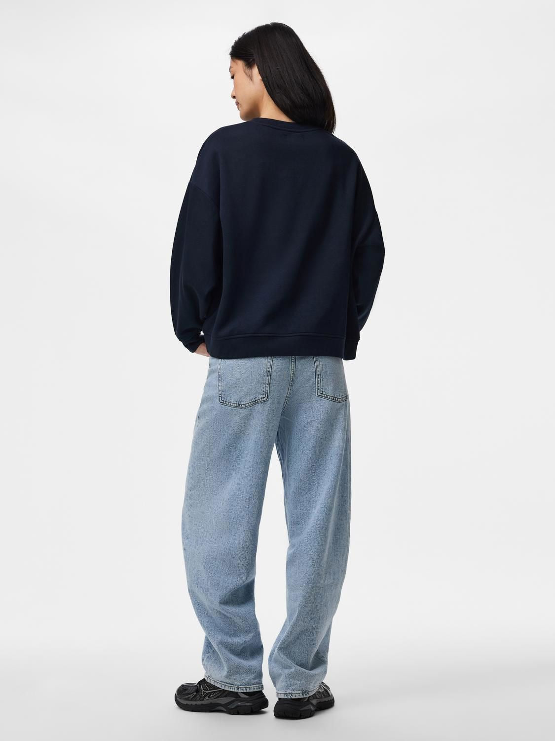 Pcchilli Ls Loose  Fit Sweat Top Noos Bc