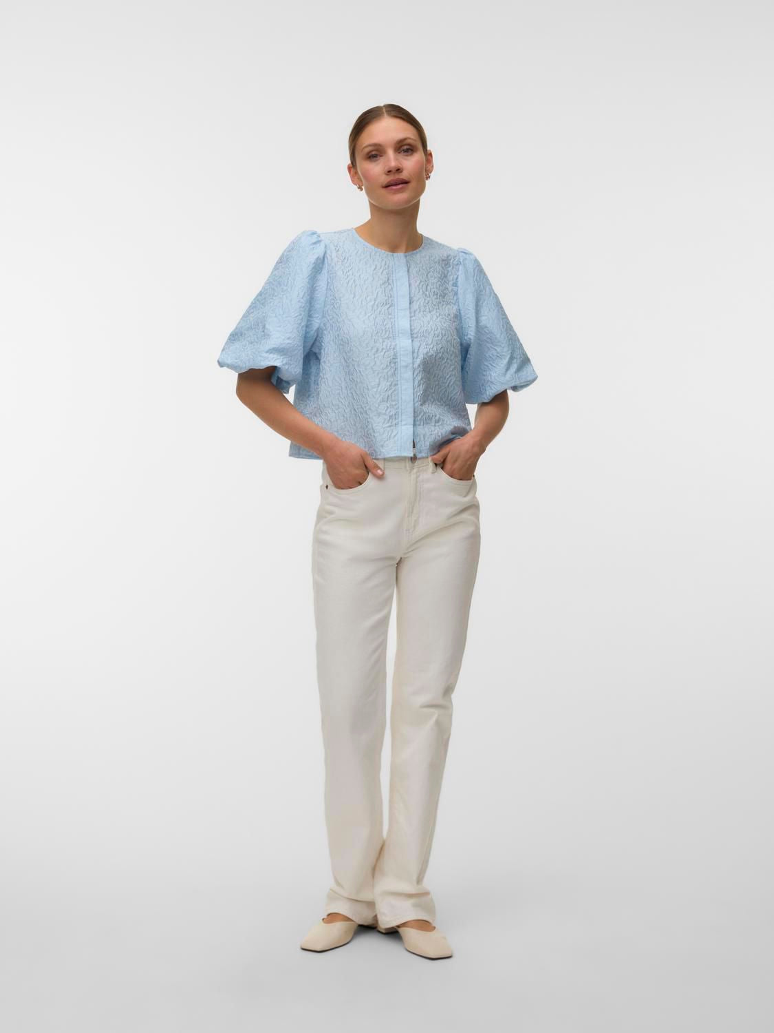Vmlaia 2/4 O-Neck Top Wvn