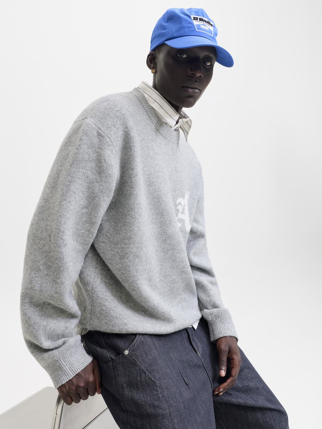 Jcolegacy Knit Jacquard Crew Neck
