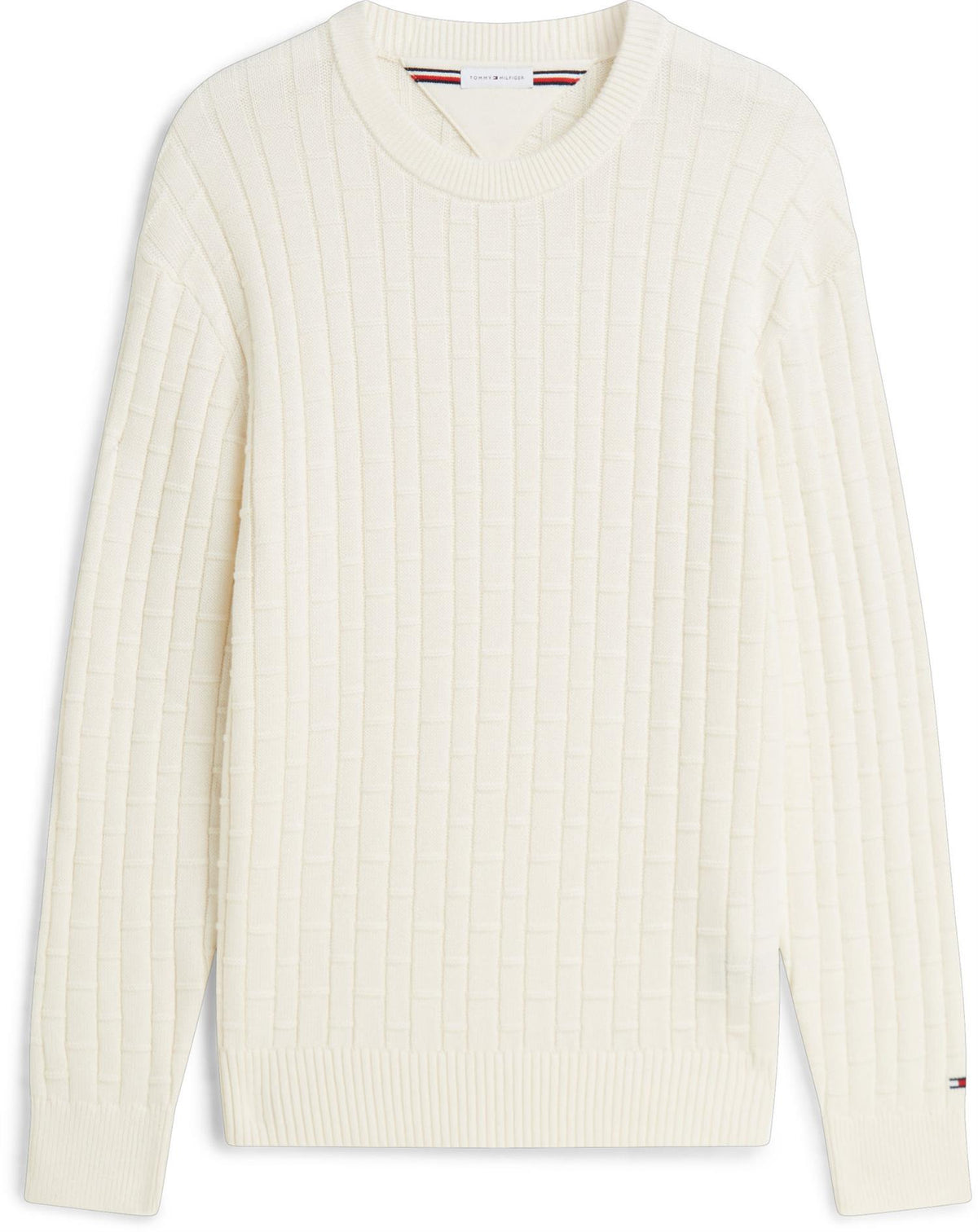Mock Cable Crew Neck