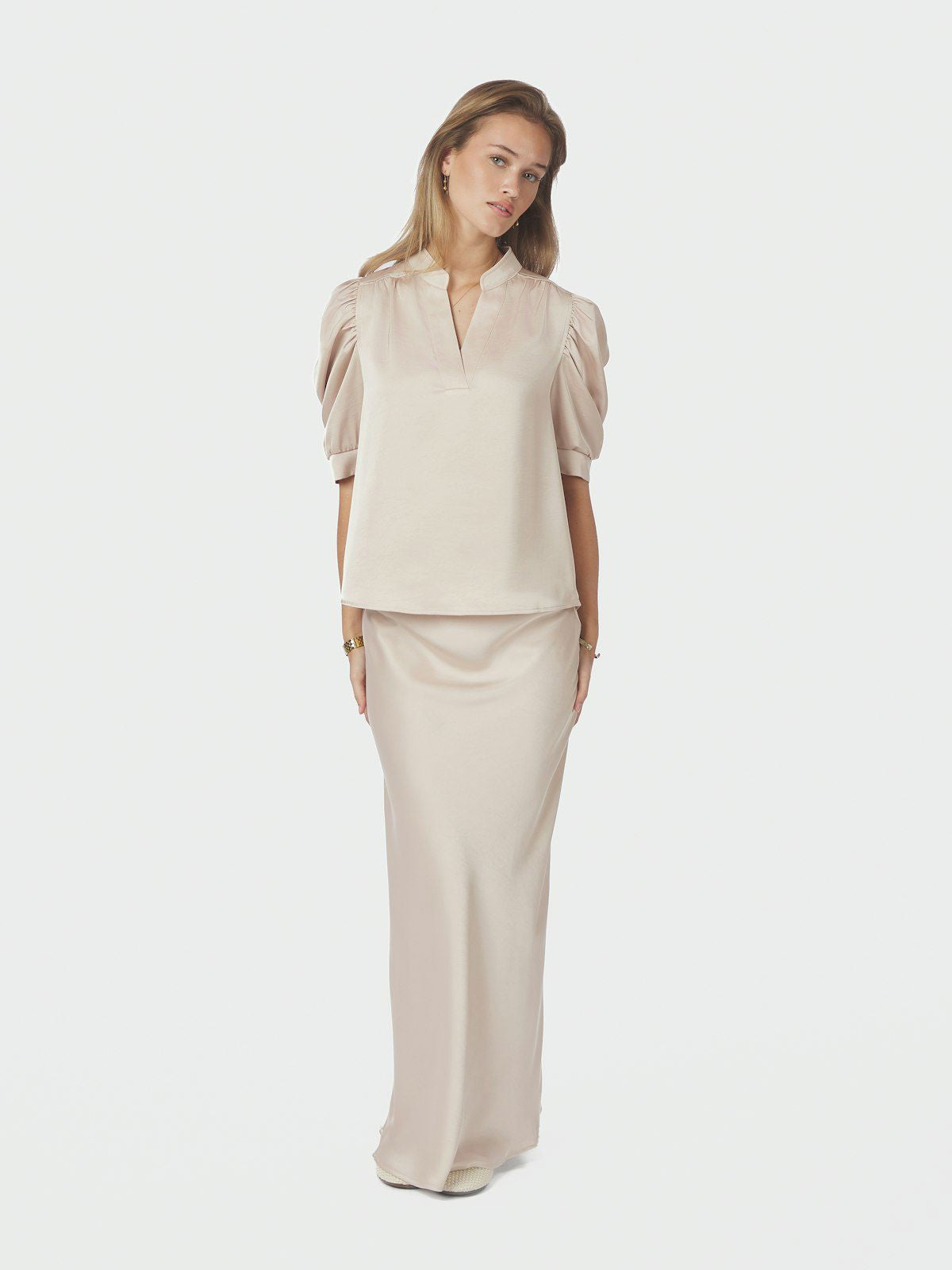 Vicky Heavy Sateen Skirt
