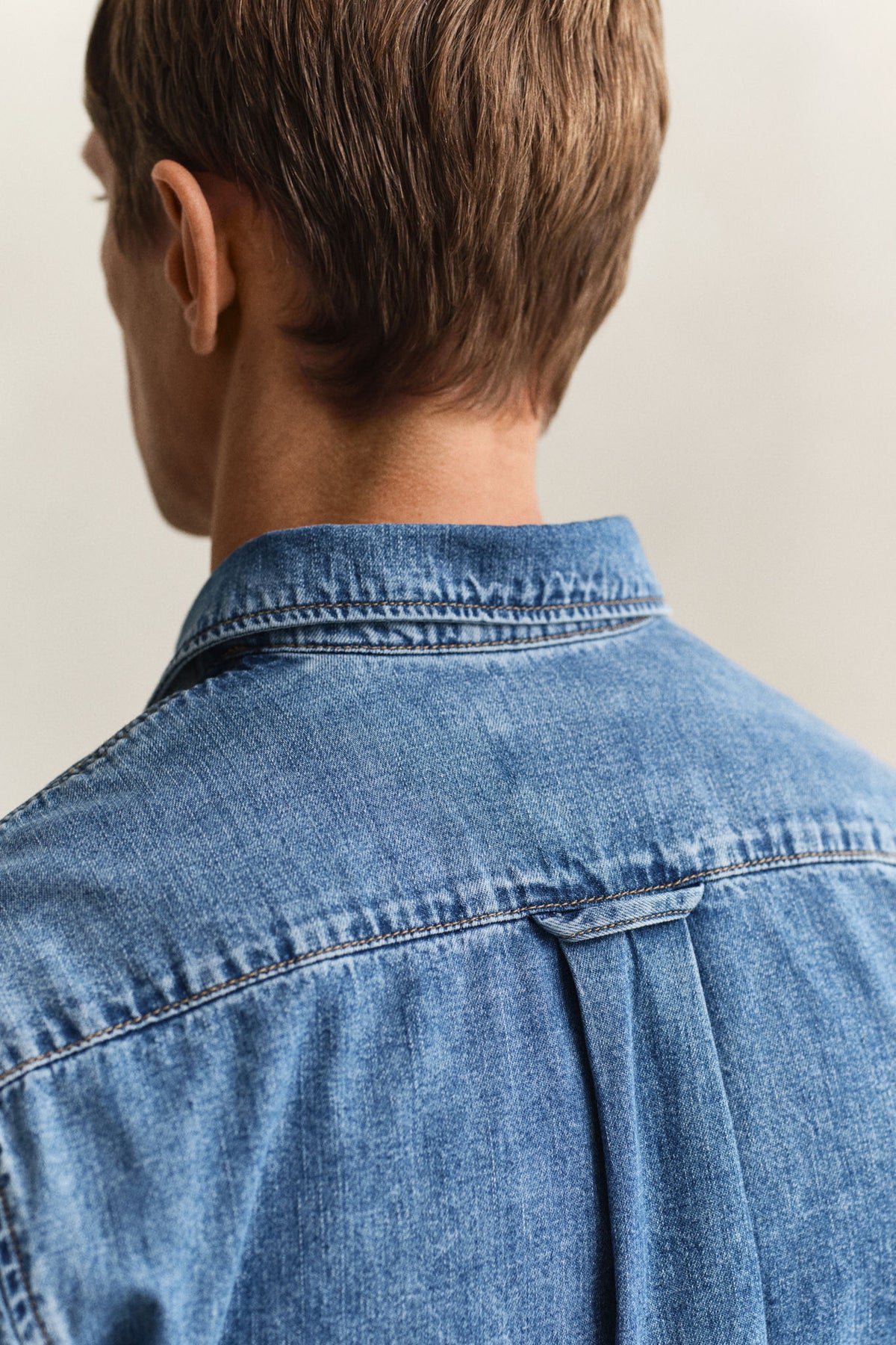 REG DENIM SHIRT 3260089 SEMI LIGHT BLUE