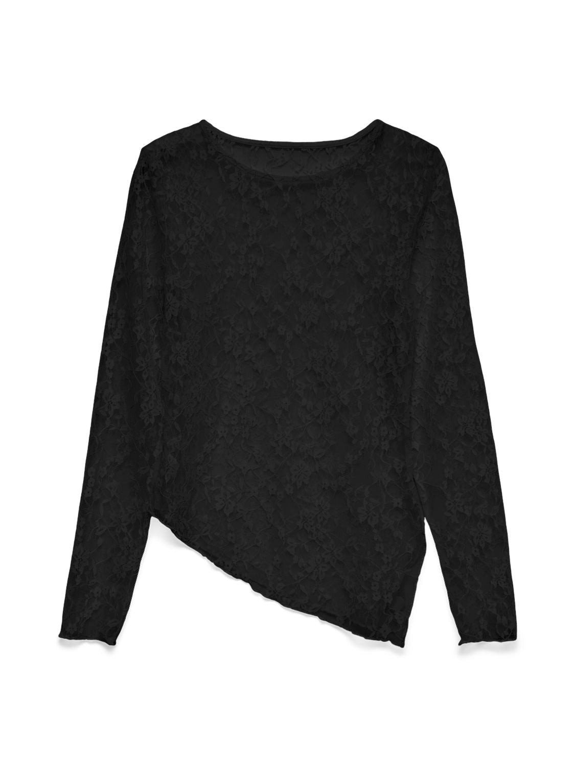 Vmtille Ls Asm Lace Top Jrs Exp Sb4