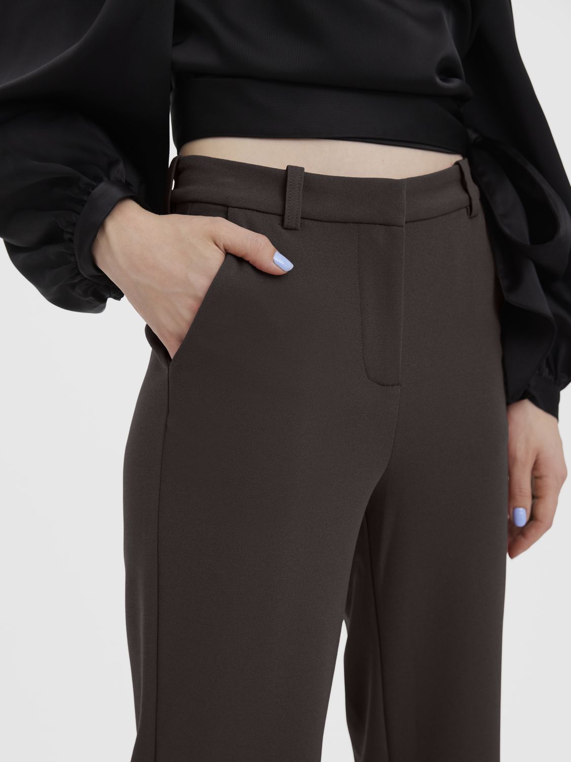 VMZAMIRA MW SLIM STRAIGHT PANT NOOS CHOCOLATE TORTE