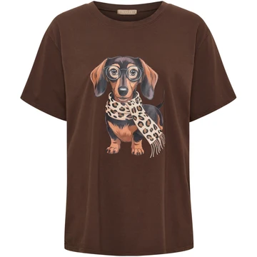 MDCINGE TEE DOG CHOCOLATE