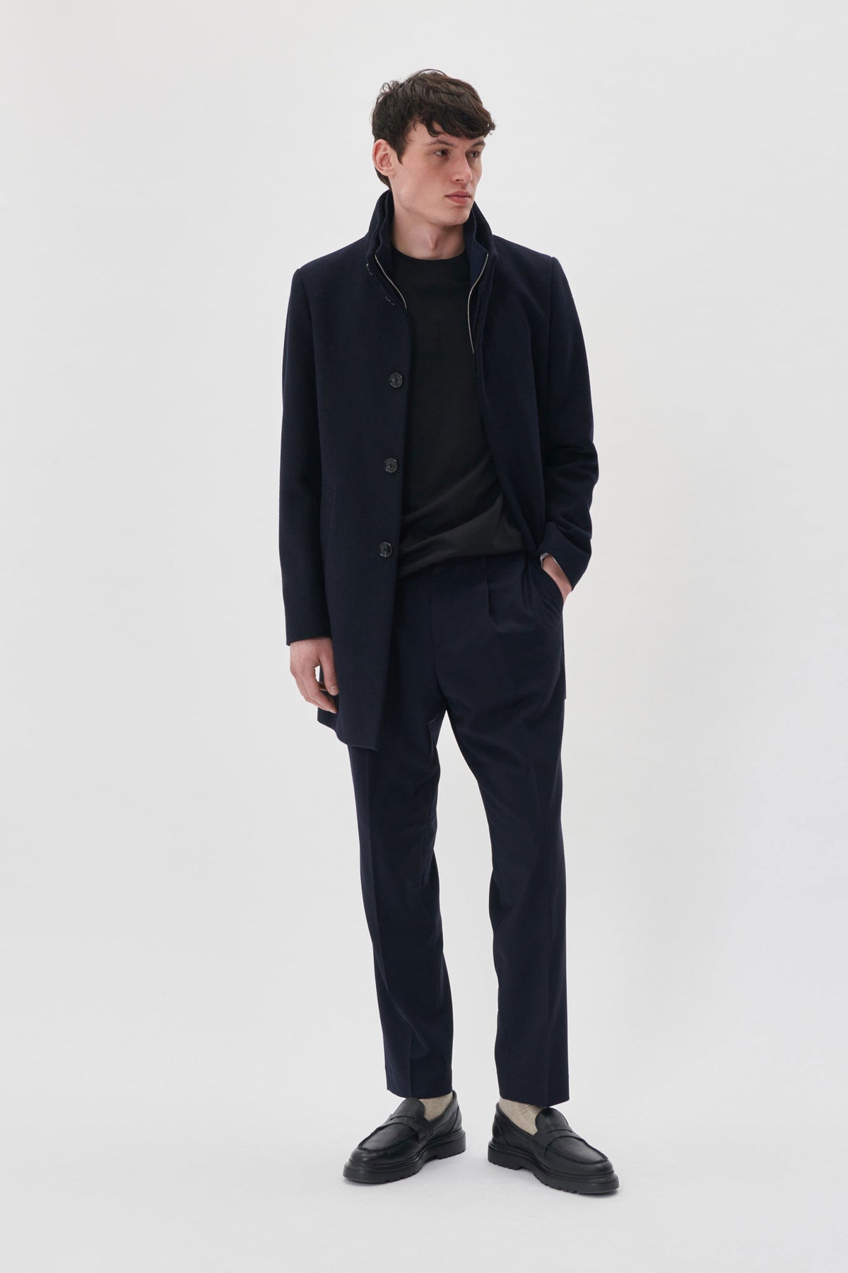 HARVEY N CLASSIC WOOL DARK NAVY