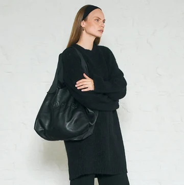 BOSCO FAUX LEATHER  BLACK ONE SIZE