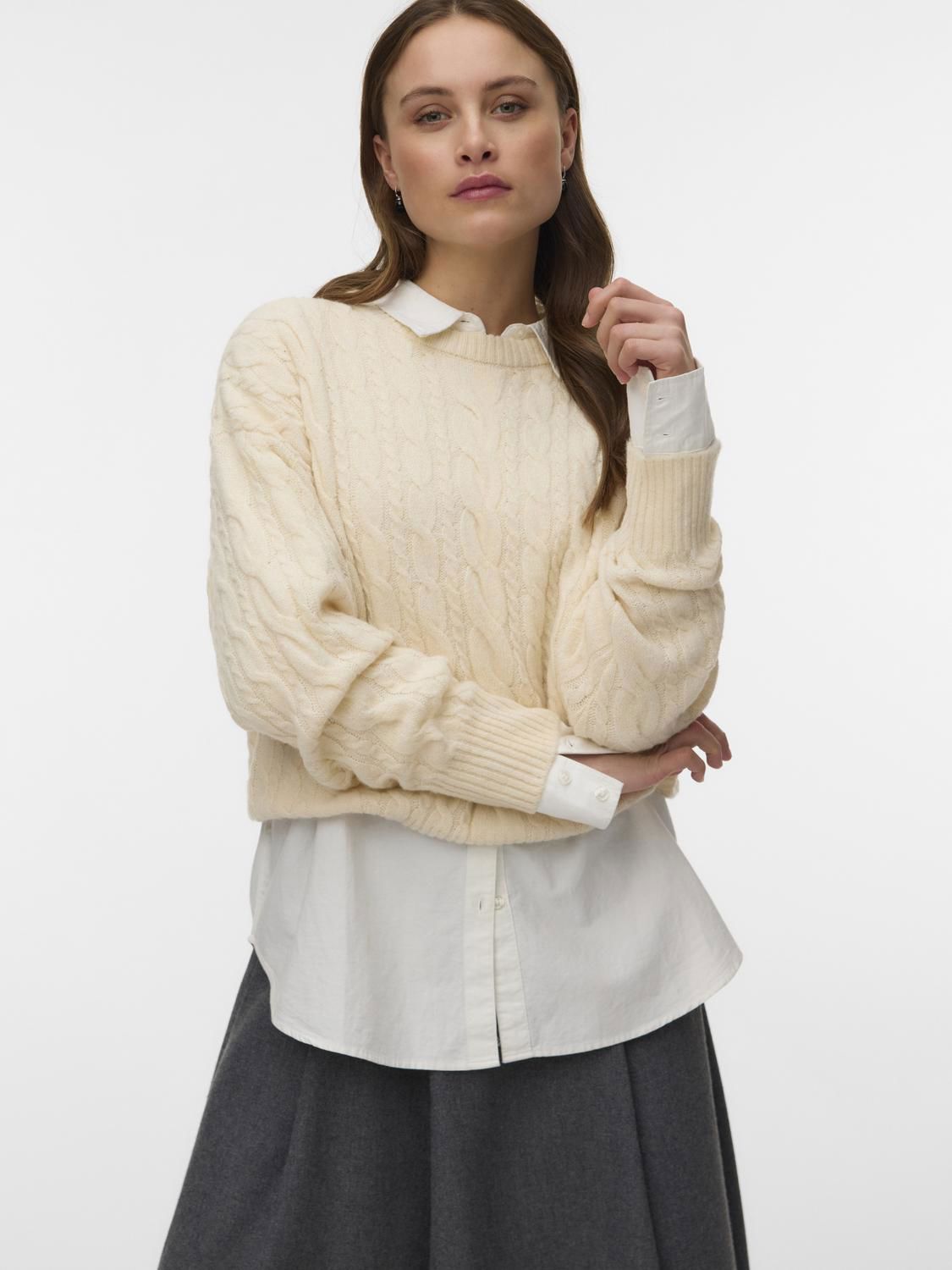 Vmsequoia Ls O-Neck Pullover Bf