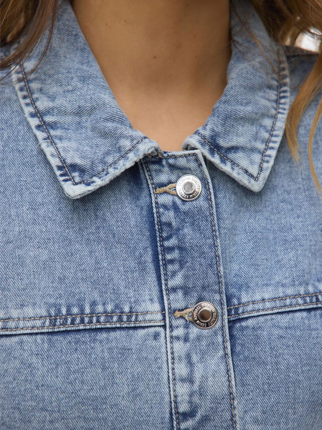 VMJAMIE LS SHACKET MIX GA NOOS LIGHT BLUE DENIM