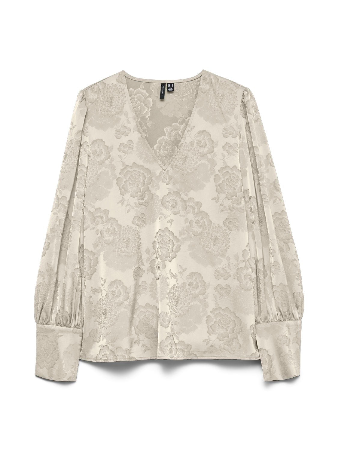 Vmkira Ls V-Neck Top Wvn Pa