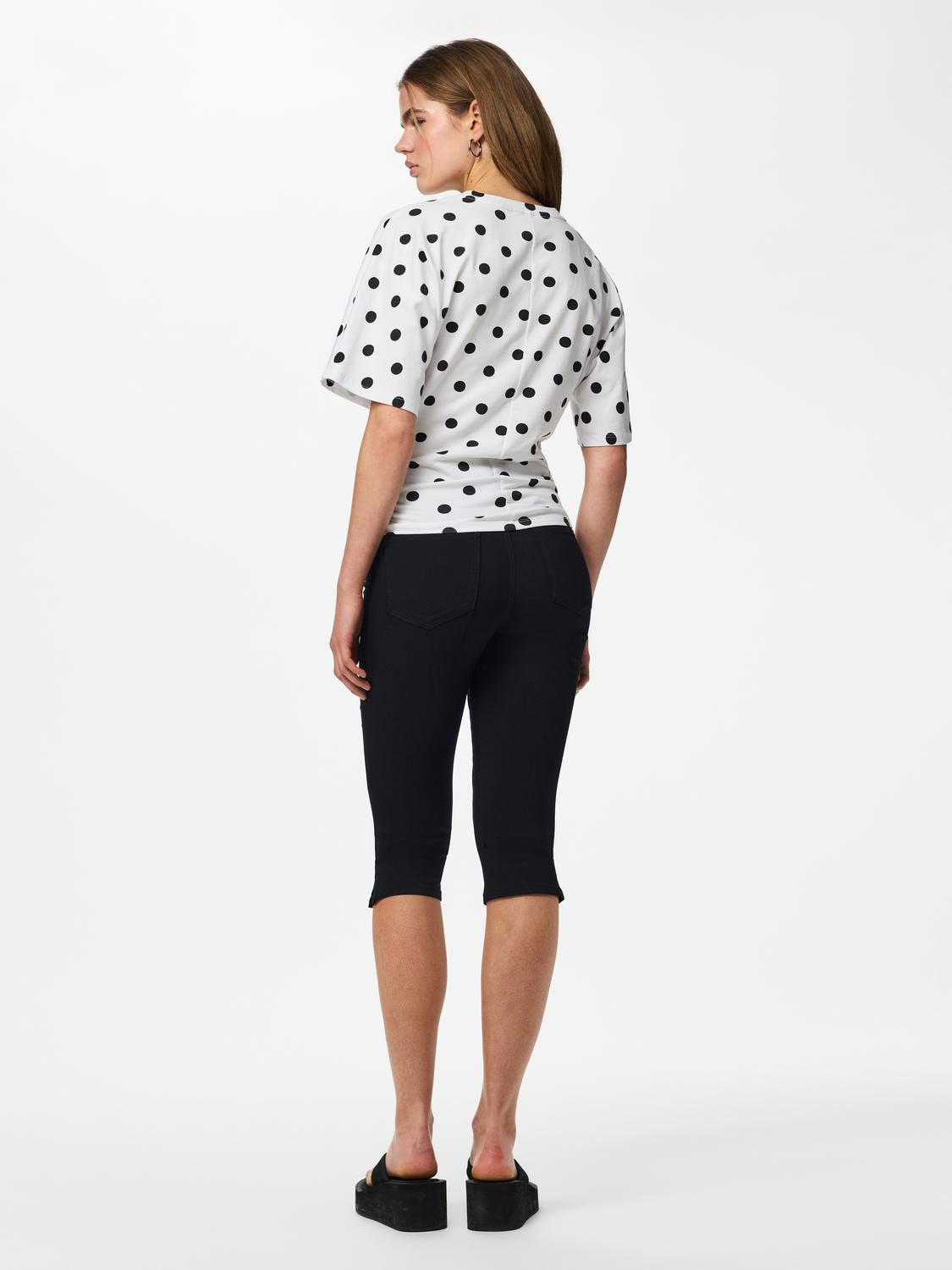 Pcalli Ss O-Neck Top Jrs Dm
