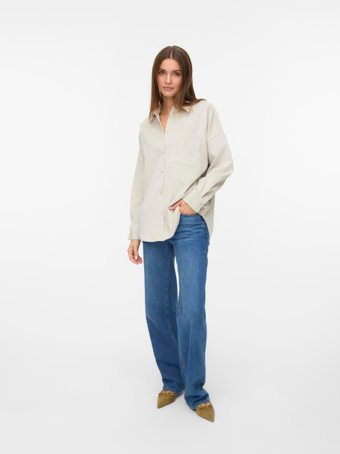 Vmsanne Courderoy Ls Shirt Wvn Noos