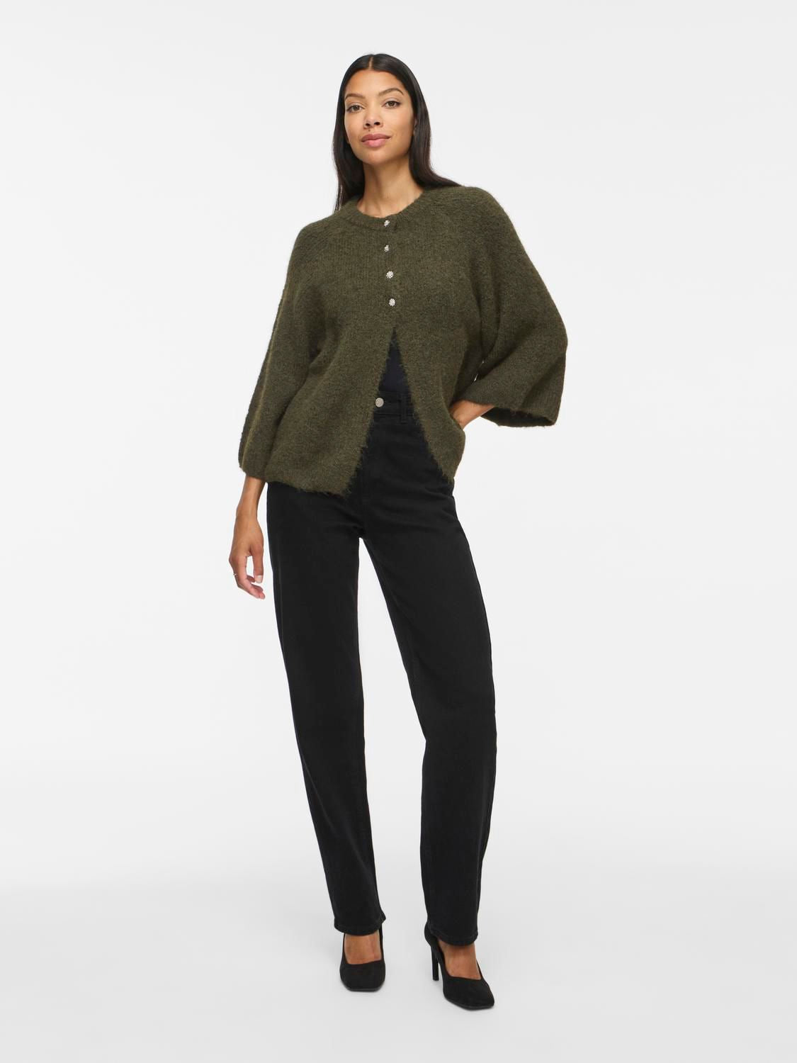 Vibows 3/4 Knit Cardigan/ln/1